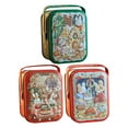 thumbnail image 4 of MOQIN Christmas Cookie Tins with Lids for Giving, Christmas Holiday Printed Round Metal Tins with Lids for Cookies, Candy, Food Presents for Xmas Holiday Party Supplies, 4 of 9