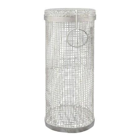 

Rolling Grill Basket - Portable Vegetable Grilling Basket - Large & Spacious Grilling Tool Accessories to Grill Veggies Chicken Shrimp Kabob & Meat Steak - Compatible with Outdoor BBQ Grill