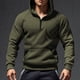 thumbnail image 1 of pstuiky camisas de manga larga para hombre, Suéter informal de moda para hombre, color liso, con capucha y manga larga camisetas de hombre s, 1 of 9