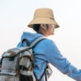 thumbnail image 2 of Sombrero para ajustable, sombrero boonie, protección ar para hombres y mujeres, plegable para jardinería, exteriores, montañismo, pesca, Caqui, 2 of 4
