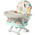 thumbnail image 1 of Silla alta para bebé YOLEO con asiento elevador de altura ajustable, color verde, 1 of 8