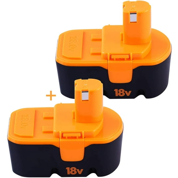 【2 Packs 3.6Ah 18V】3600mAH Ni-Mh Replacement Battery for Ryobi 18V Battery P100 P101 ABP1801 ABP1803 BPP1820 Compatible with Ryobi Battery 18 Volt Tools 130224028 130224007 Cordless Power Tools