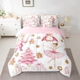 thumbnail image 2 of Castle Fairy Ballet Girl 7-Piece King Kids’ Christmas Tree Gingerbread Man Ultra Soft Bedding Comforter Set, 2 of 8