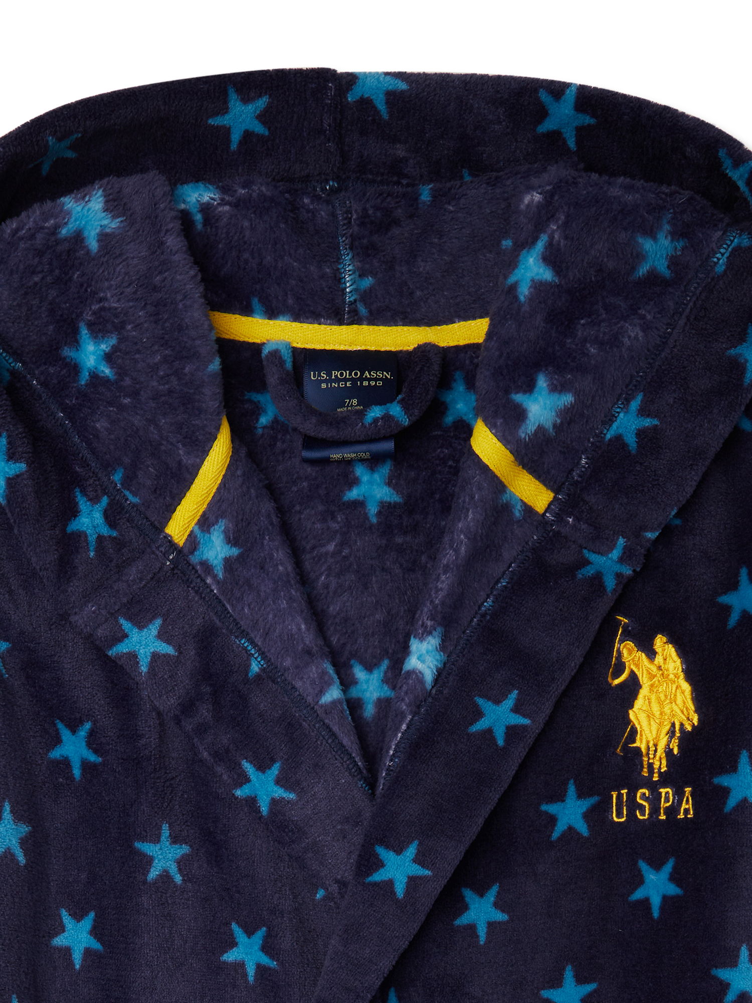 U.S. Polo Assn. Boys’ Plush Robe, Sizes 7-16 - image 3 of 4