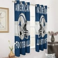 thumbnail image 3 of Football Cowboys 2 Panels Blackout Curtains for Bedroom Living Room Drapes Kitchen Room Window Curtain Grommet, 3 of 5