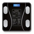 thumbnail image 1 of Báscula corporal inteligente con Bluetooth, báscula de baño, báscula de peso corporal con IMC, báscula electrónica digital con LED, analizador de composición corporal, color negro, 1 of 5