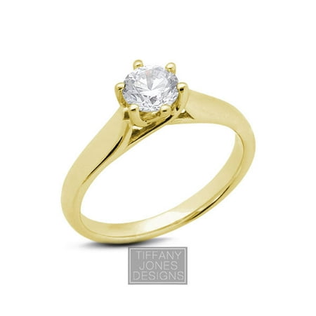 0.33ct F-SI3 Exc Round AGI Natural Diamond 14k Trellis Engagement Ring 2.91 (Best Tiffany Engagement Ring)