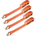 thumbnail image 2 of EPOTOOR 4 Pack Tie-Down Straps 1.5 Inch x 20 Feet Ratchet Straps J Hook Heavy Duty Ratchet Cargo Strap 4000Lbs Polyester Webbing Fit for Transportation Immobilization, 2 of 7