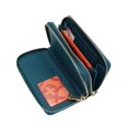 thumbnail image 4 of JAIME IBIZA Cartera Mediana Doble JI450 Para Mujer Ligera y Comoda azul petroleo Mediana, 4 of 5