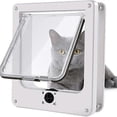 thumbnail image 2 of Puerta para gatos, puerta interior, puerta para mascotas, puerta exterior para gatos, 4 modos de bloqueo, adecuada para ventanas y paredes, resistente y duradera., 2 of 3