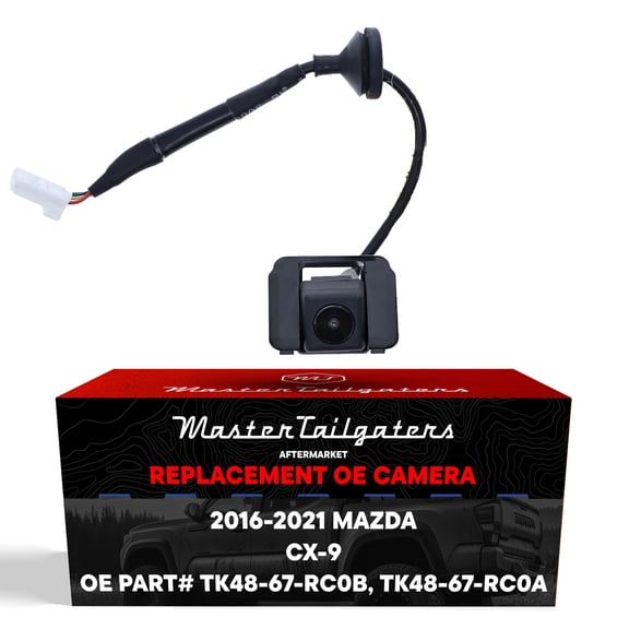 Master Tailgaters Replacement Mazda CX-9 (2016-2021) Backup Camera OE Part # TK48-67-RC0B, TK48-67-RC0A