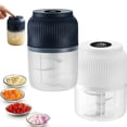 thumbnail image 3 of 300Ml Electric Mini GarlicChopper,2026 Upgrade Small Garlic Chopper Mincer,Mini Food Processor,Portable Veggie Cutter Chopper,USB Rechargeable Wireless Veggie Grinder,for Mashing Onion,Chili,Ginger, 3 of 10