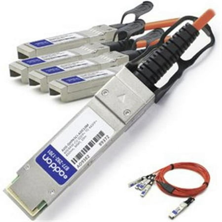 UPC: 0821455715987 | Add-On ADD-QHPASCI-AOC10M 10 m 10GBase-AOC QSFP Plus to 4xSFP Plus Direct Attach Cable for Cisco & HP 721073-B21  SFP-10G-AOC10M