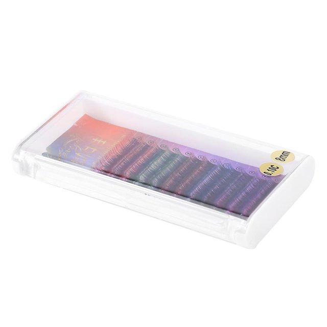 Faux cils épais et denses, dégradés de couleurs, extension de cils, outil de maquillage, 8 mm