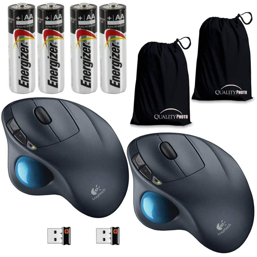 Logitech M570 Wireless TrackballDouble Packwith A Ultra Soft Travel