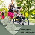 thumbnail image 5 of Universal Stroller Seat Pad Breathable Cooling Mat For Pet Stroller Lightweight Cart Portable Chair Liner With Airflow Design 27.6x13.8 Inches, 5 of 8