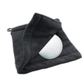 thumbnail image 1 of 2 piezas de toalla de pelota de golf, toalla de golf negra húmeda y seca, toalla de golf de bolsillo con clip, toalla de pelota de golf para golf, 1 of 5