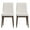 Beige, variant on Allora Mid Century Modern Faux Leather Dining Chair in Black(Set of 2)