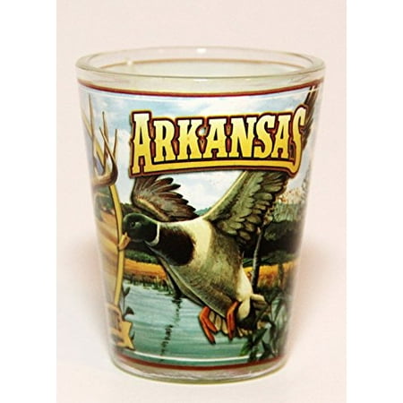 Arkansas Shot Glass - Arkansas State Mural Shot Glass jks