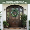 thumbnail image 2 of Summer Wreath 24 inch Tulip Wreath with Apple leaves All Season Wreath for Door Window Porch Home Decor Spring Fall Winter Wreath, 2 of 6