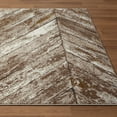 thumbnail image 5 of Luxe Weavers Geometric Beige Gold Rustic Wood Floor Area Rug 5x7 Carpet, 5 of 8