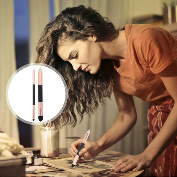 FRCOLOR Raindrops 2pcs Blending Pen for Drawing Double Headed Sketching Pen for Art Blenders Artist Supplies