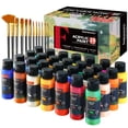 thumbnail image 1 of Set de Pintura Acrílica Fantastory (60ml/2oz), 28 Colores con 12 Pinceles Kit de Manualidades, 1 of 5