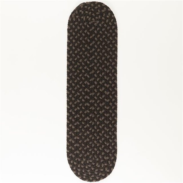 Rhody Rug TR82A008X028-13 Double Rivière Marches d'Escalier&44; Noir & Multi Couleur - Lot de 13