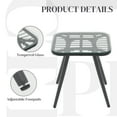 thumbnail image 4 of Patio Furniture Set, Betcozy3 Pieces Outdoor Chairs Set with Glass Coffee Table for Garden, Bistro, Porch, Balcony, Backyard, 4 of 7