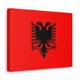 thumbnail image 2 of Albania Country Flag Canvas Vibrant Wall Art Unframed Home Decor, 2 of 13
