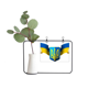thumbnail image 1 of Ucrania emblema nacional país Marco De Metal Florero De Cerámica Decoración, 1 of 4