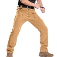 thumbnail image 7 of Mens Ripstop Cargo Work Pants With Multi-pocket Waterproof Breathable Hiking Camping Travel Fishing Construction Pants, 7 of 7