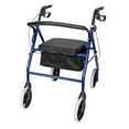 thumbnail image 2 of Favory Bariatric Rollator Walker - Extra Wide Design, Padded Seat & High Weight Capacity, Durable Construction, Ideal for Bariatric Users, Perfect for Home/Outdoor,Blue, 2 of 8