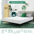 thumbnail image 6 of Queen Memory Foam Mattress,10 inch Mattress with Breathable Bamboo Cover Mattress in a Box, Medium Firm Green Tea Gel Mattress for Pressure Relieving, 6 of 8