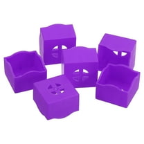 Uxcell Pool Chalk Holder Billiard Chalk Storage Holder Portable Cue Chalk Holder Purple 6 Pack