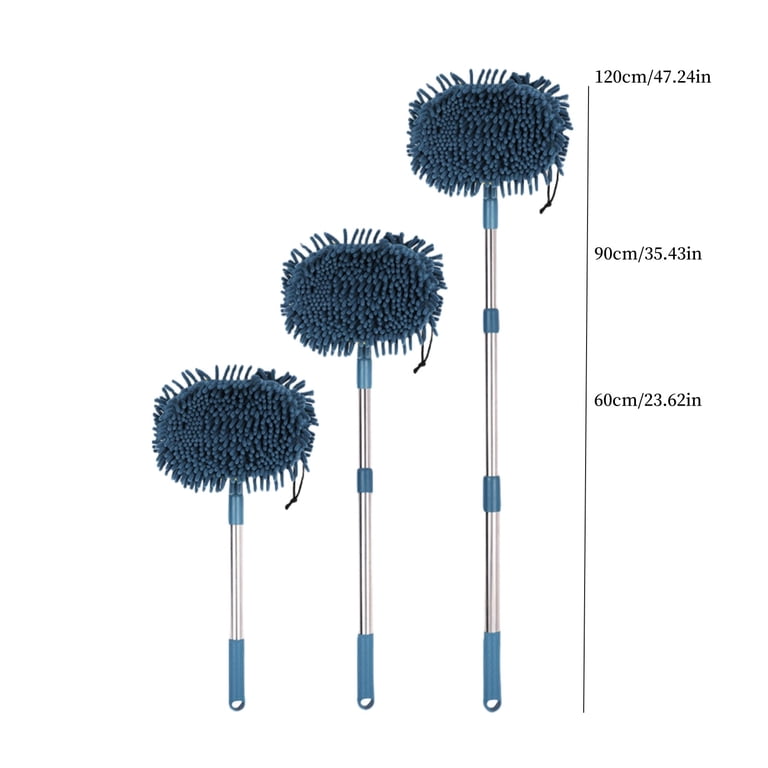 KIMISS Car Wheel Cleaning Brush – Long Flexible Microfiber Brush For Rims, Motorcycles & RVs