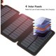 thumbnail image 2 of Cargador Solar 25000mAh, Power Bank Portátil para Exteriores con 4 Paneles Solares, Batería Externa de Carga Rápida con Salidas USB Duales Compatible con Smartphones, Tablets, etc., 2 of 5