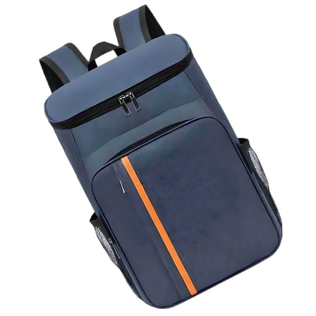 Gray Insulated Backpack Cooler, 16.1 x 11 x 7.1 in / 41 x 28 x 18 cm Oxford Fabric Cooler Bag, Large Capacity Portable Cooler for Travel, Hiking, Picnics