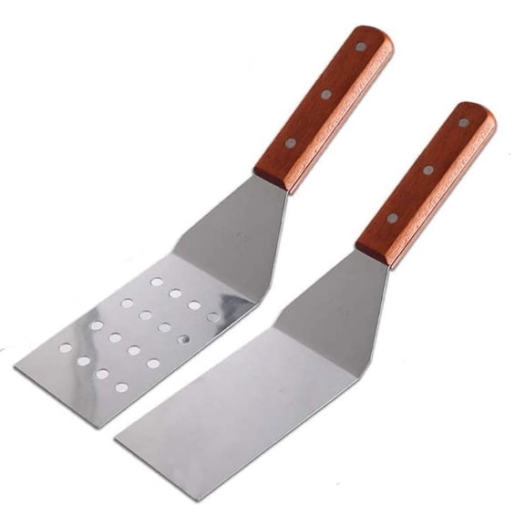 Casewin 2 Pcs Spatula Metal Spatula For Cooking Pancake Spatula Steak Spatula Hamburger Spatula Stainless Steel Cooking Spatula