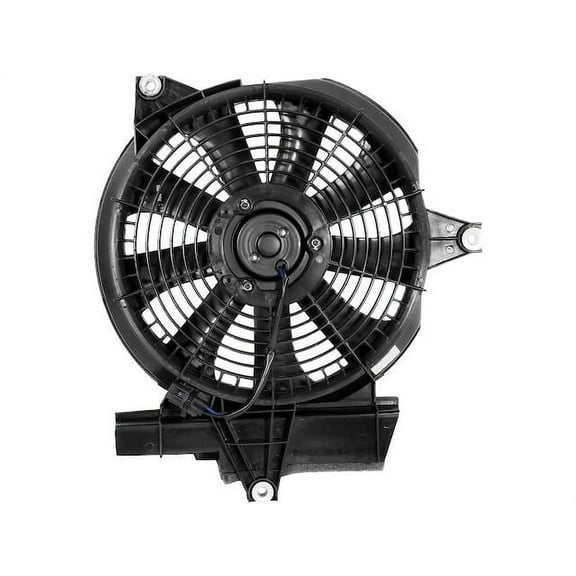 Radiator Fan Assembly - Compatible with 2001 - 2006 Hyundai Santa Fe 2002 2003 2004 2005