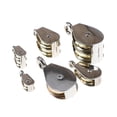 thumbnail image 4 of DIY Mini Metal Sheave Zinc Alloy Fixed Pulley Crown Block And Tackle Lifting Wheel Single/Double Pulley 36/52/75mm ,Easy Installation, 4 of 6