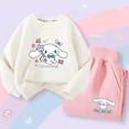 thumbnail image 2 of Cinnamoroll-Ropa deportiva Kawaii Anime Sanrio para niños, Conjunto de sudadera informal, pantalones de 2 piezas, ropa de dibujos animados para niñas lindas, otoño, 2 of 4