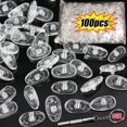 thumbnail image 4 of Support de Nez Ovale Transparent pour Lunettes de Soleil 100 Pcs 15mmX9mm, 4 of 6