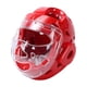 thumbnail image 1 of Casco de karate para protección de frente y oídos, práctico y transpirable para niños y adultos. Rojo, 1 of 9
