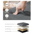 thumbnail image 6 of Folding Storage Ottoman, 43 Inch Linen Footrest, Multi-Purpose Storage Bench, End of Bed Organizer for Living Room & Bedroom - Dark Gray, 6 of 8