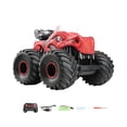 thumbnail image 3 of Coche de dinosaurio de control remoto con rociador y sonido ligero, juguete de coche de dinosaurio RC realista simulado juguete de coche eléctrico RC rojo, 3 of 8