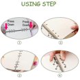 thumbnail image 5 of 2 Pieces A5 Binder Cover, A5 Ring Binder Cover, Transparent Ring Binder Folder, 6 Holes, 5 of 5