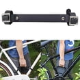 thumbnail image 4 of Elevador de manillar de bicicleta de cuero resistente, correa de transporte para cuadro de bicicleta, ajustable Negro, 4 of 9