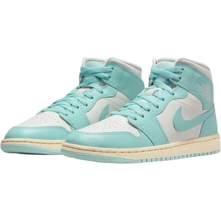 Women's Jordan 1 Mid Sail/Light Dew-Muslin (BQ6472 132