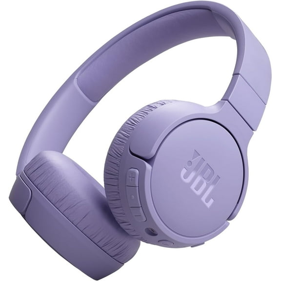 JBL Tune 670NC - Adaptive Noise Cancelling wireless on-ear headphones with up to 70H of long battery life and customizable sound experience - Purple